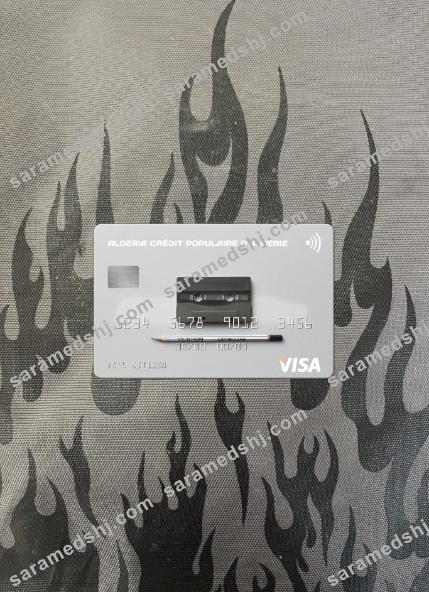 Algeria Crédit Populaire d’Algérie visa card photolook front